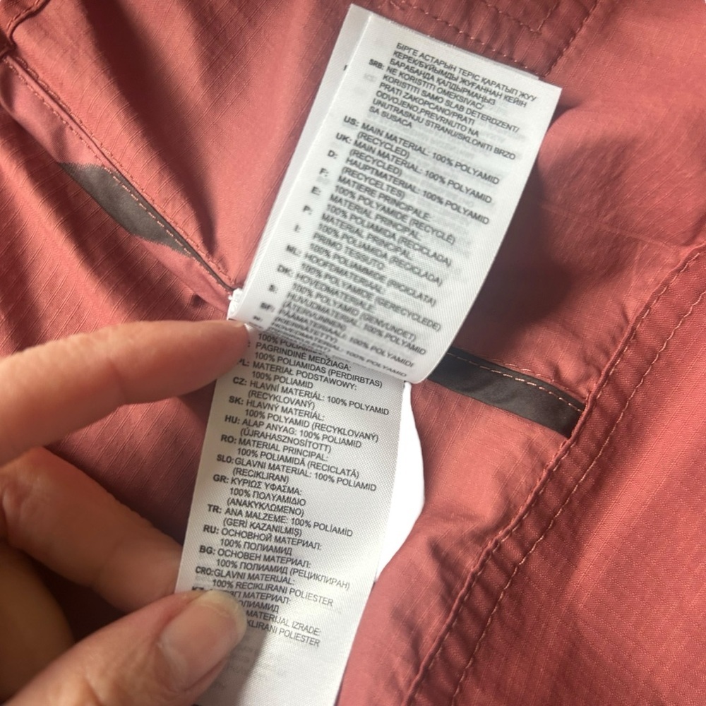 Adidas Stella McCartney Run ULT Jacket Windbreaker Clay Red size medium full zip - Picture 10 of 12